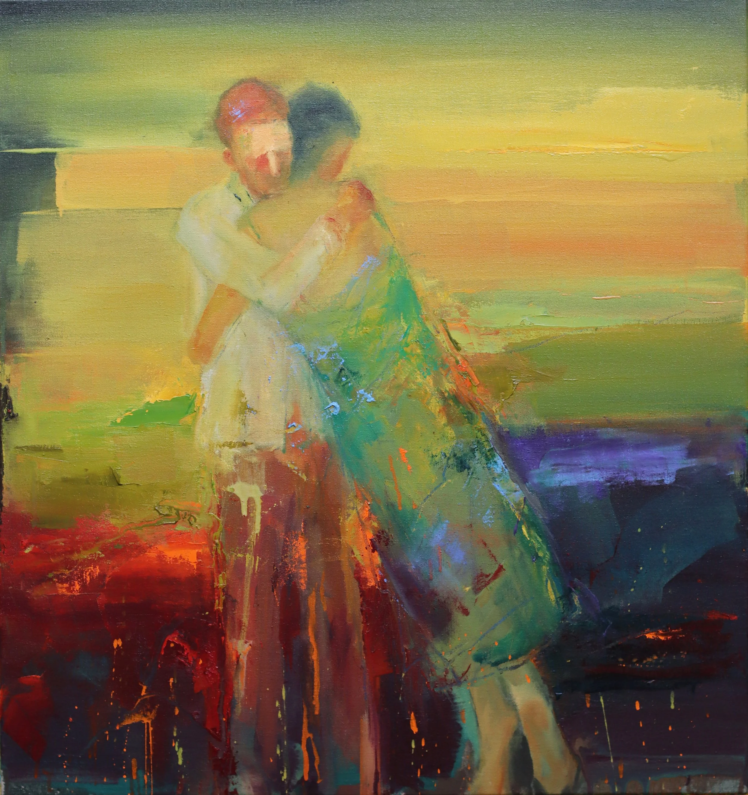 Your Dream In Mine - Oil on Linen, 80 x 75 cm