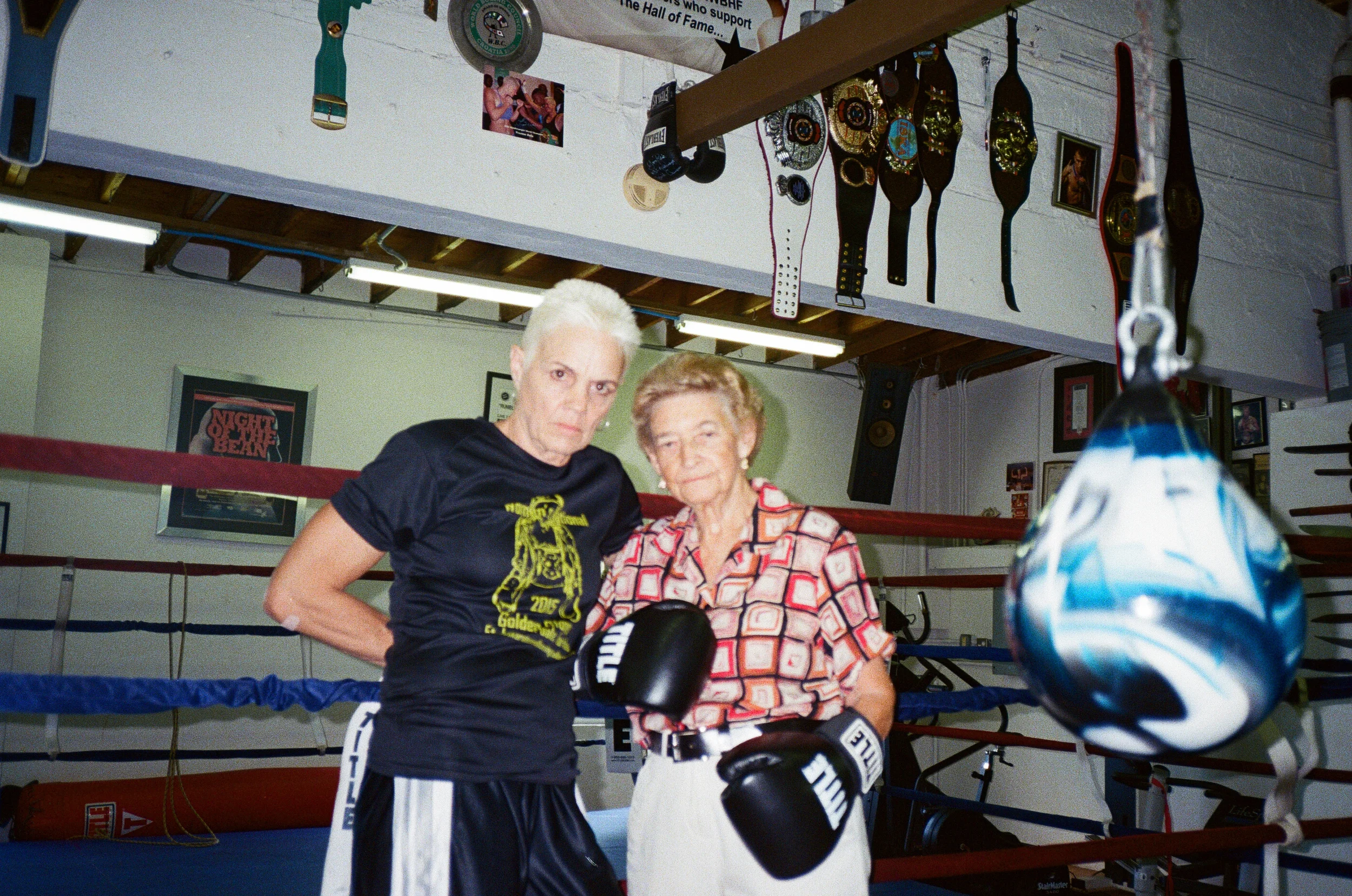 Thats my boxing-mom/coach Bonnie w Barbara... Bonnie is a (4x) world champion too. 