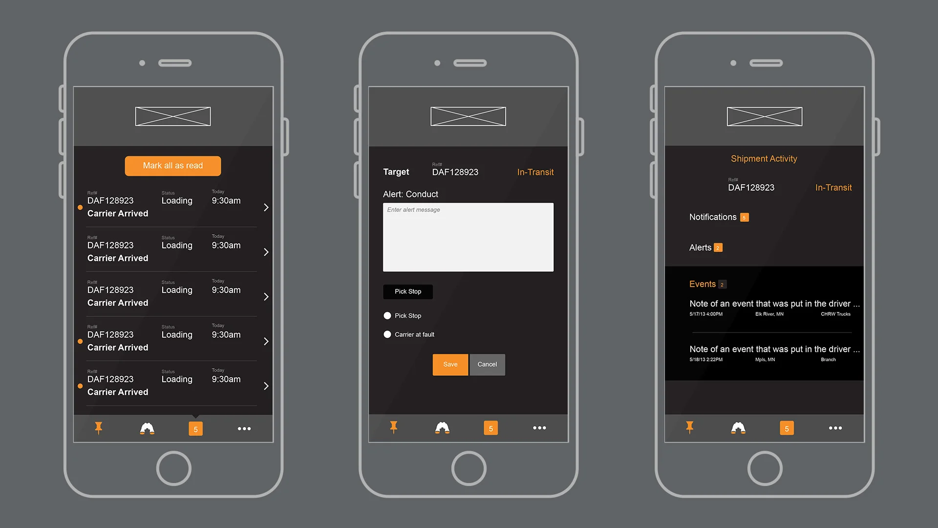 Mobile implementation of UI