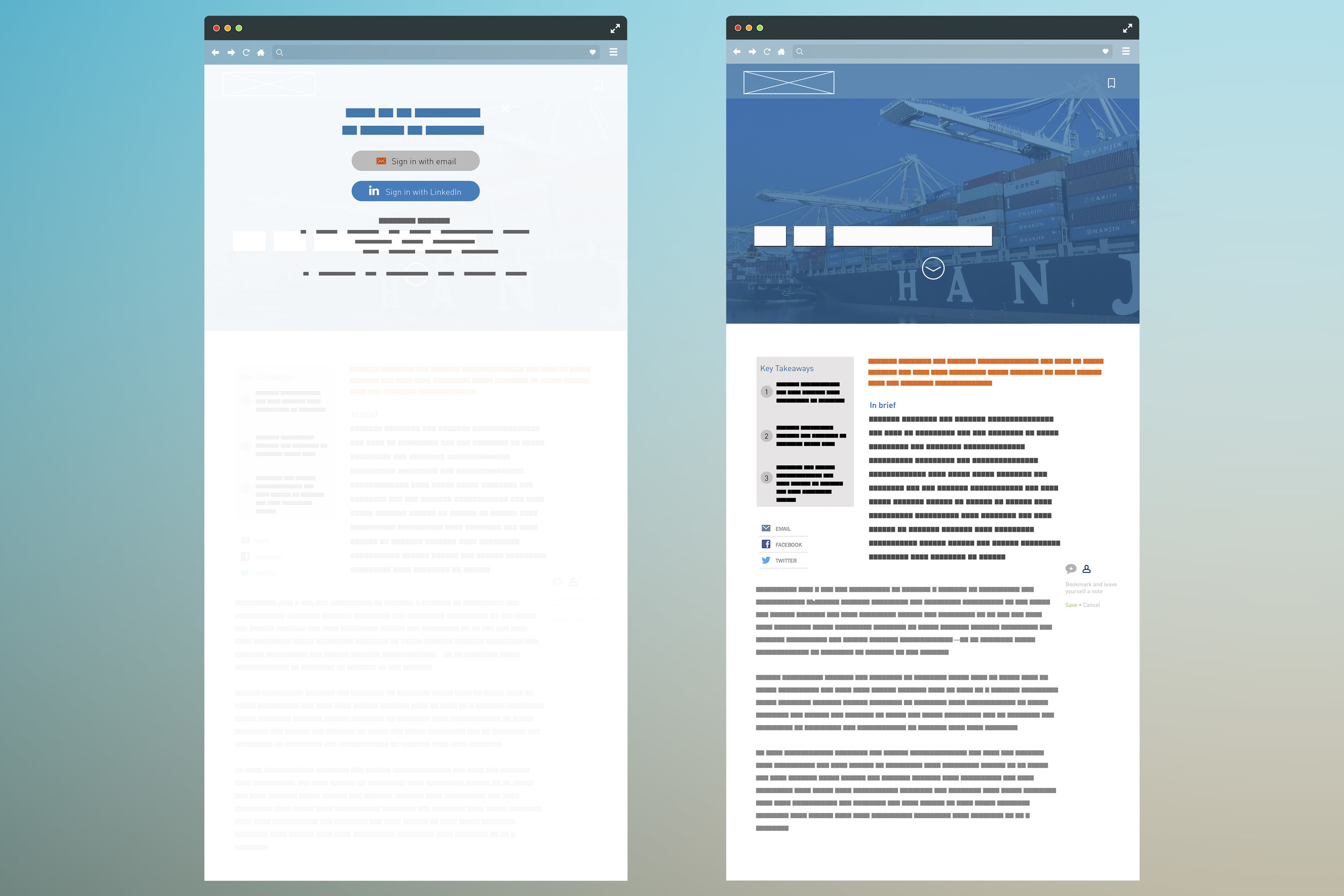 High-fidelity mock ups.