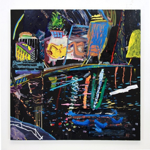 White Nights, 2014, oil on canvas, 60 X 60 inches 
