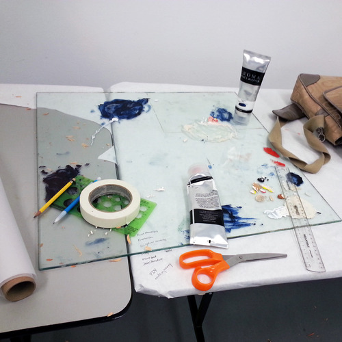 Alison’s studio in Banff