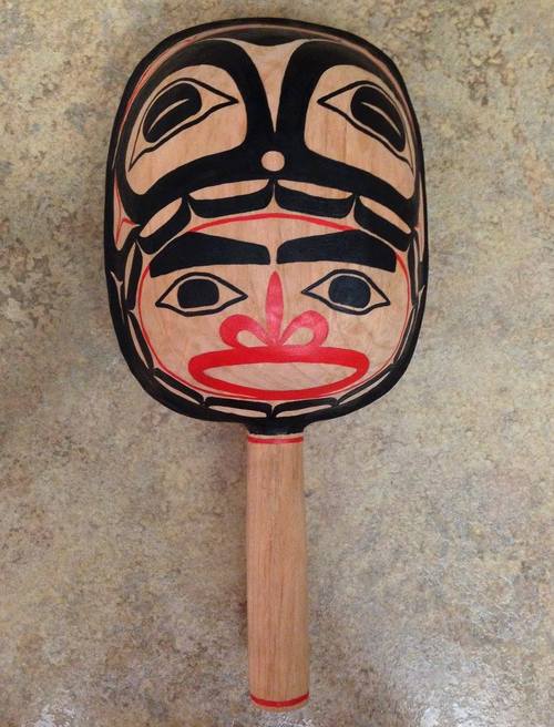 Speaking the Language , 2014, acrylic on alder. Image via Facebook.