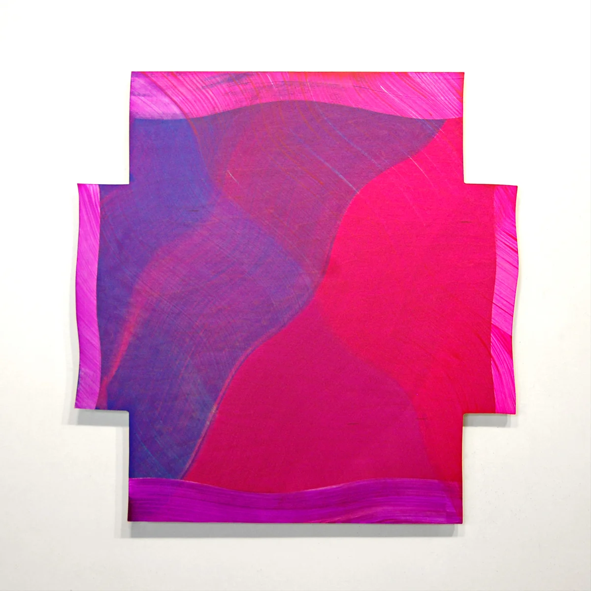 Blush Blaze, 2016, Acrylic on panel, 24x24 inches