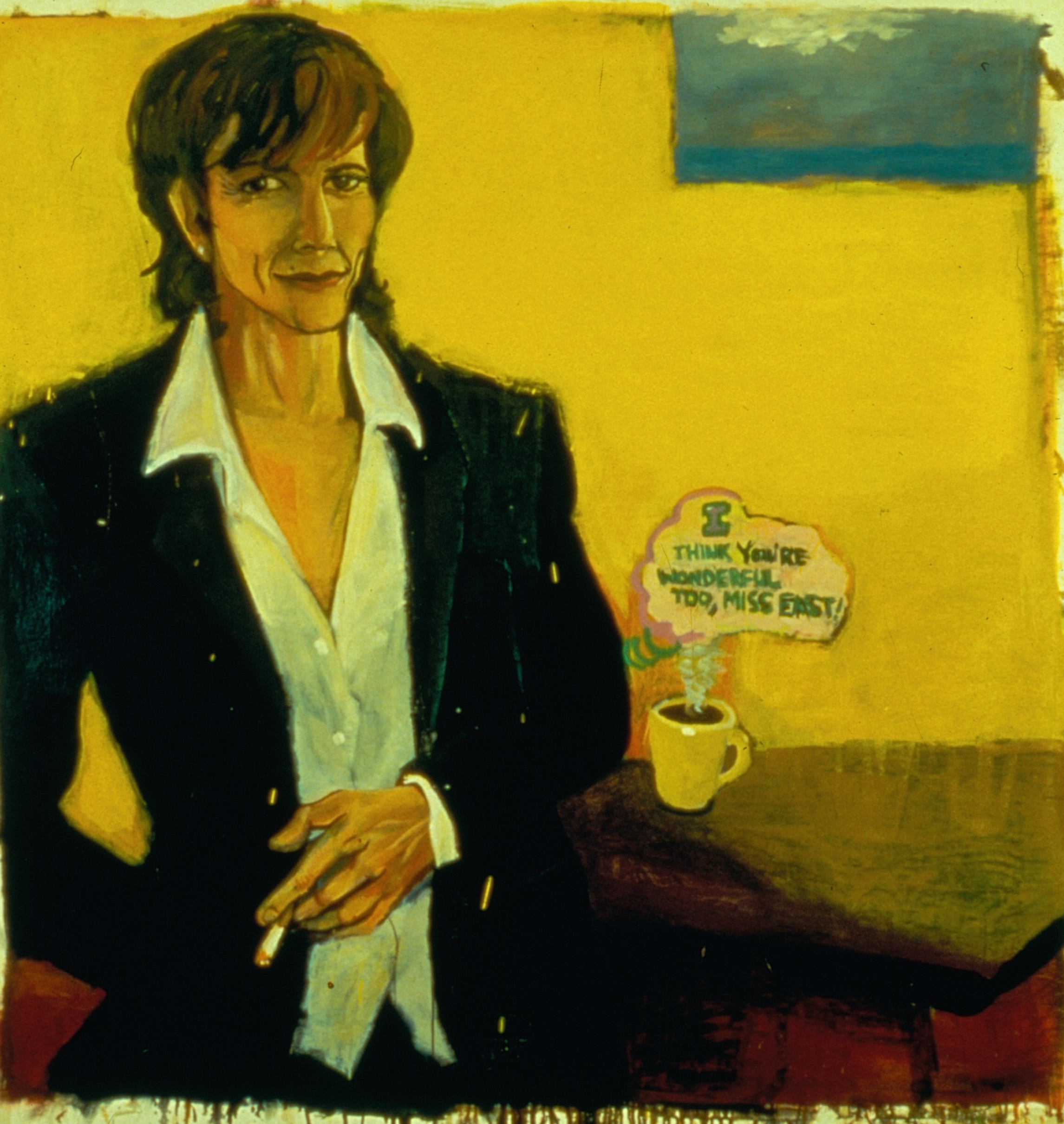 Marcia Clark , 1997, oil on canvas (transfer from bad slide), 60 x 61 inches