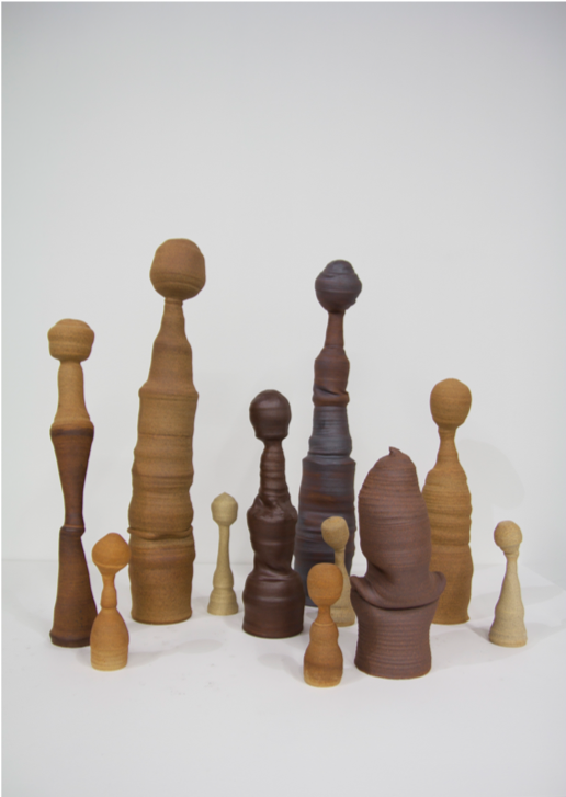 Population (2), 2019, stoneware, 33” x 43” x 34”