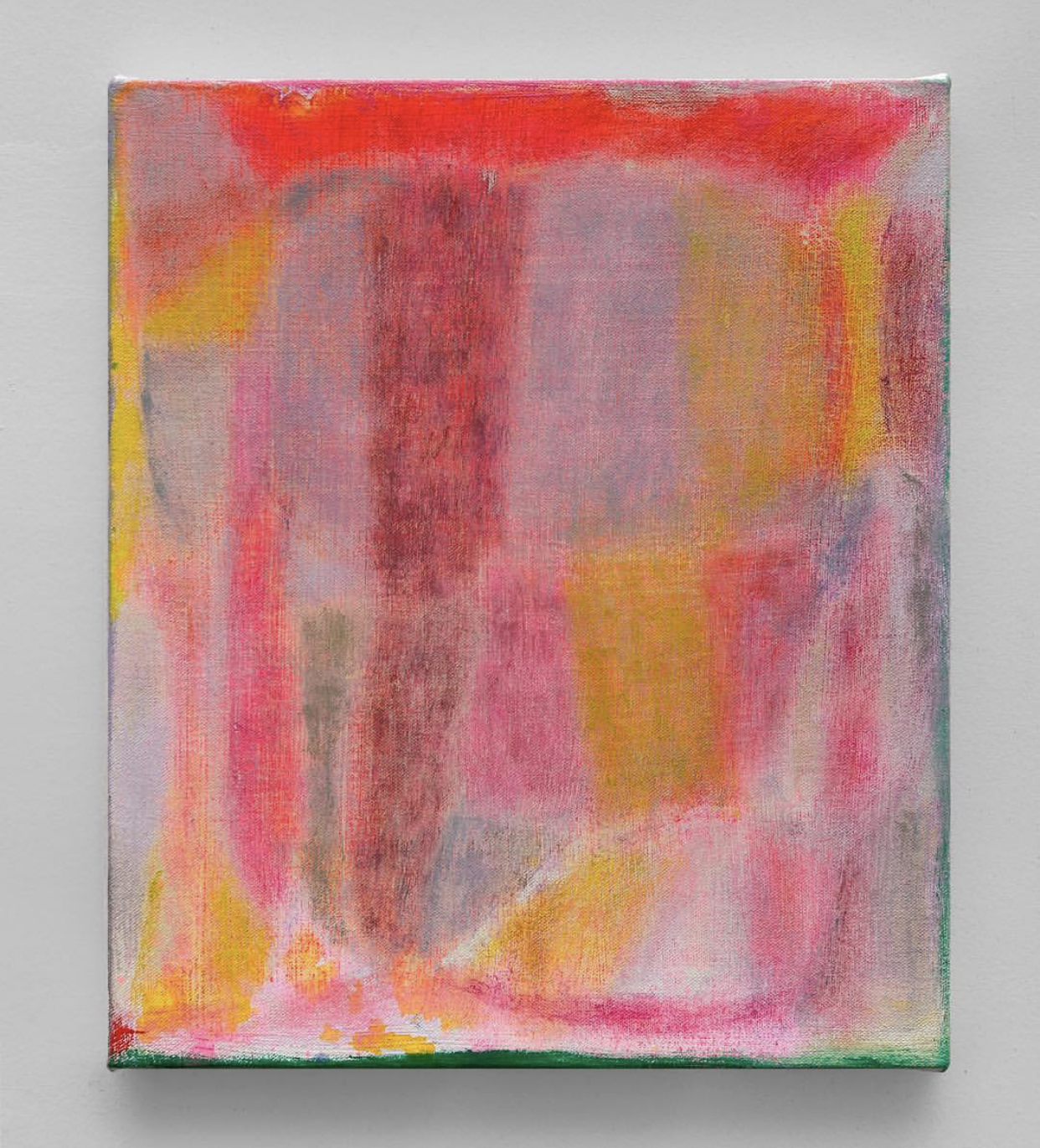 Chant , 2019, oil, acrylic, and acryla-gouache on canvas, 14 x 12 inches