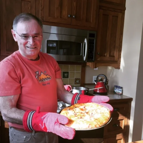 My dad made Goop-inspired pizza.