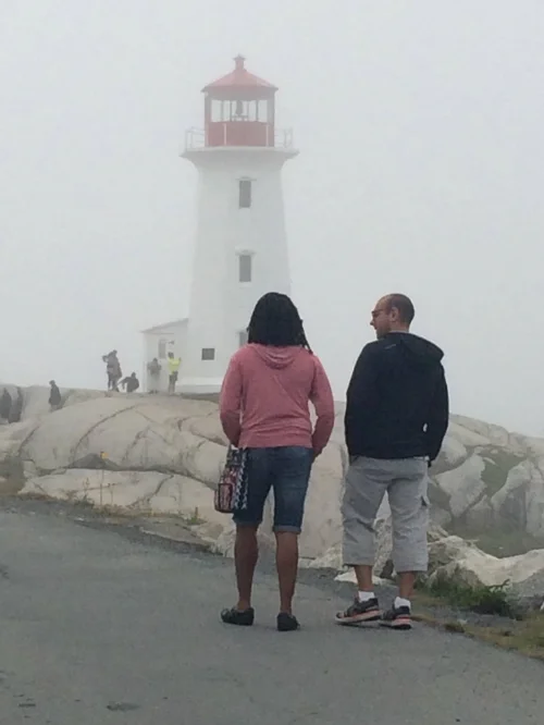 With Ryan at Peggy's Cove