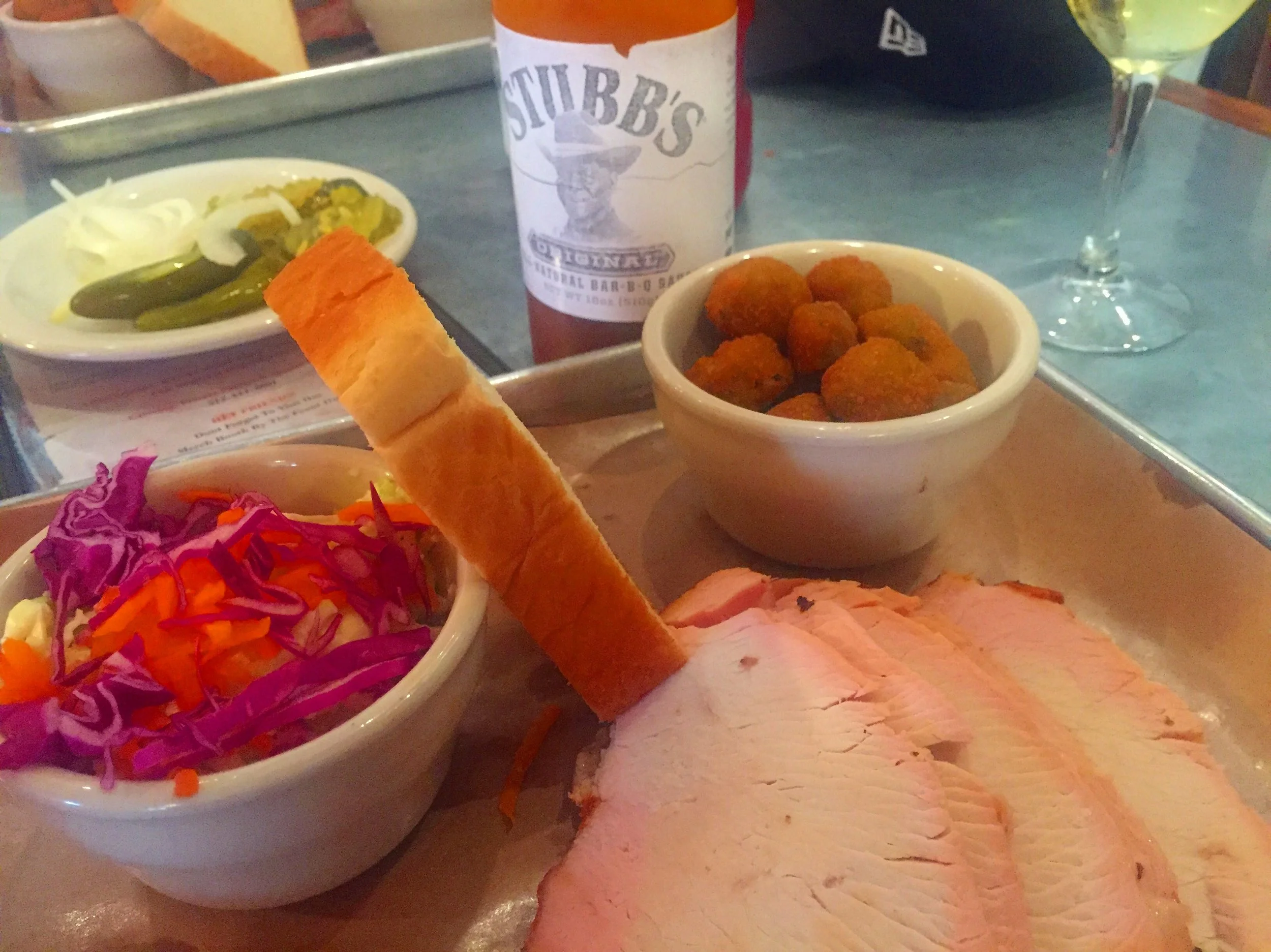 I went with the turkey option at Stubb's because ... I dunno ... it seemed healthier? 
