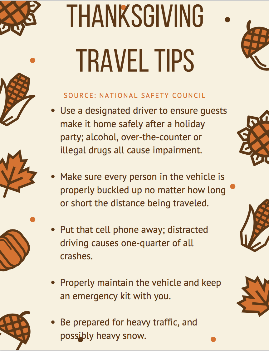 Staying Focused is Key to Road Safety During Thanksgiving Travel