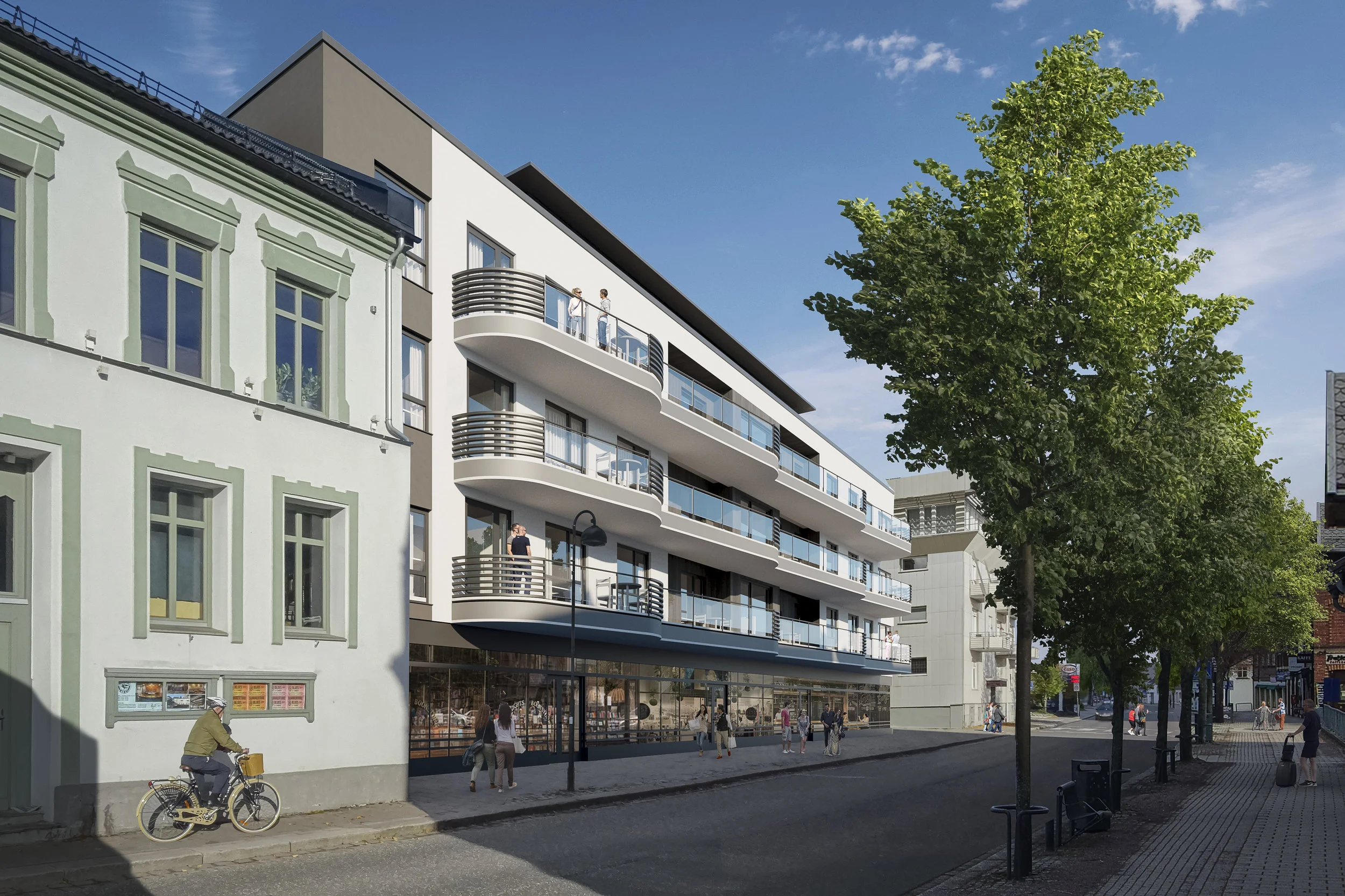 Sentrumsgården, Storgata 47 Horten. I SALG NÅ! Sentrumsgården midt i Horten sentrum tilbyr unike leiligheter med store uteplasser og garasjekjeller med direkte adkomst. Kontakt DnB Eiendom avdeling Horten ved Kenneth Kløw på mobil 90105192 for mer informasjon.