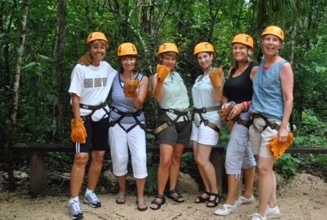 After a few years of meeting together, Sunny’s group of six widow friends traveled to Mexico together. Upon arriving at their hotel, one of the women found a brochure advertising extreme adventures. Committing to try them, these intrepid adventurers…