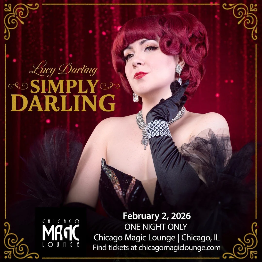We&rsquo;re only a week away! The countdown is on as @lucydarlingmagic&mdash;the brilliant creation of @carisahendrix&mdash;takes center stage at the Chicago Magic Lounge on February 2 for a night of sharp wit and unforgettable magic.

#chicagomagicl