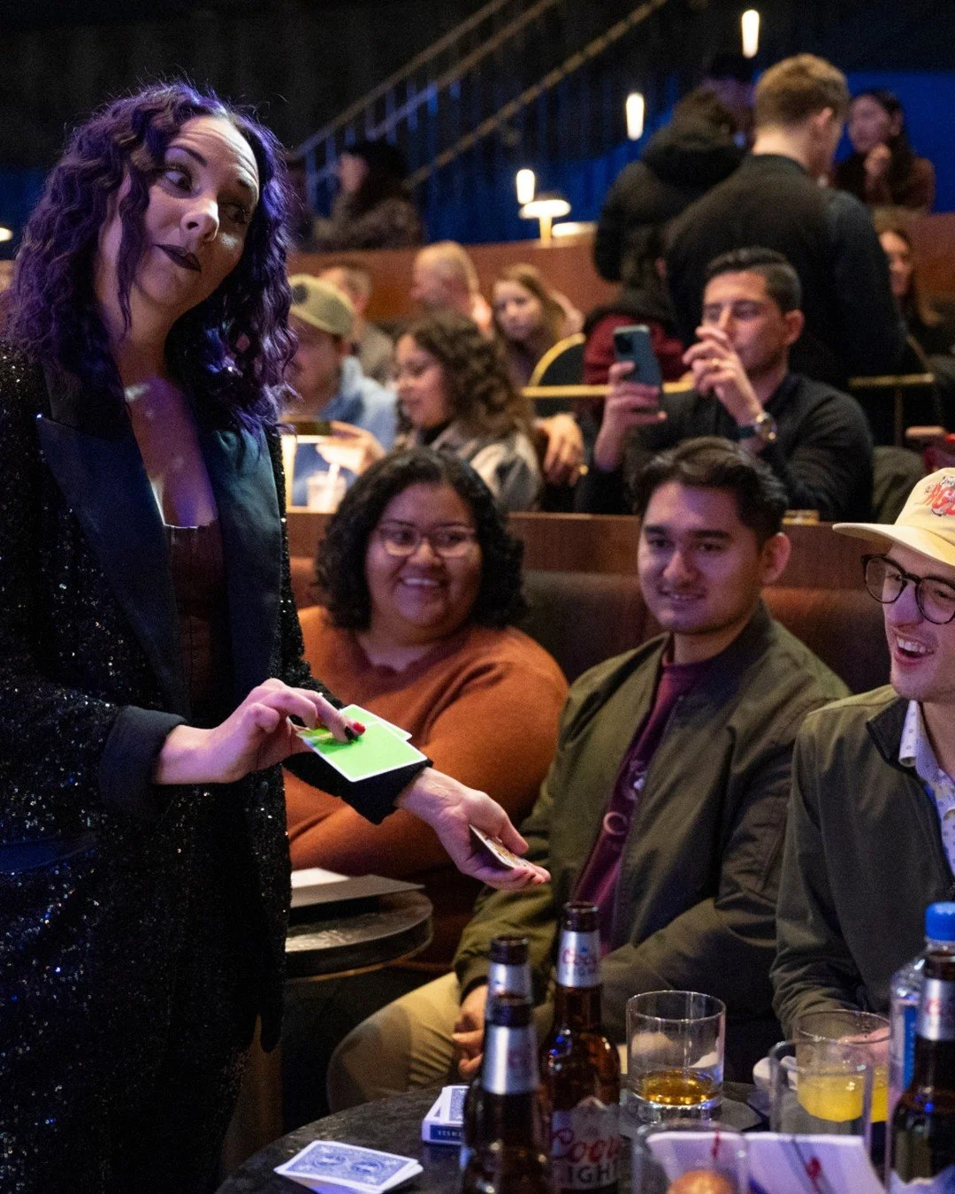 The wonder doesn&rsquo;t wait for the stage. Tableside magic brings impossible moments directly to you, one table at a time.

🪄: @paigesmagic, @abbysegalmagic, and @magicianluiscarreon
📸: @selfoto

#chicagomagiclounge #magicshow #thingstodochicago 