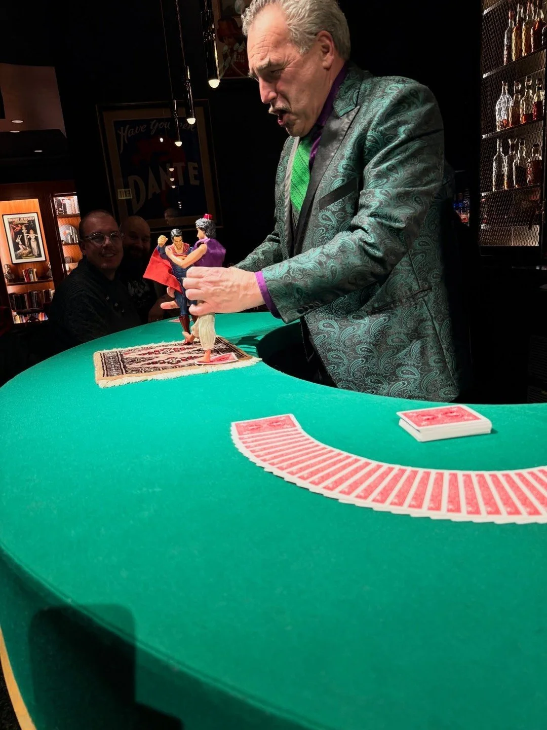 @the.amazing.bibik is officially licensed to pilot magic carpets. Watch him take flight behind The Performance Bar. 

📸: @mnmeagan

#chicagomagiclounge #cocktails #speakeasy #speakeasychicago #barmagic