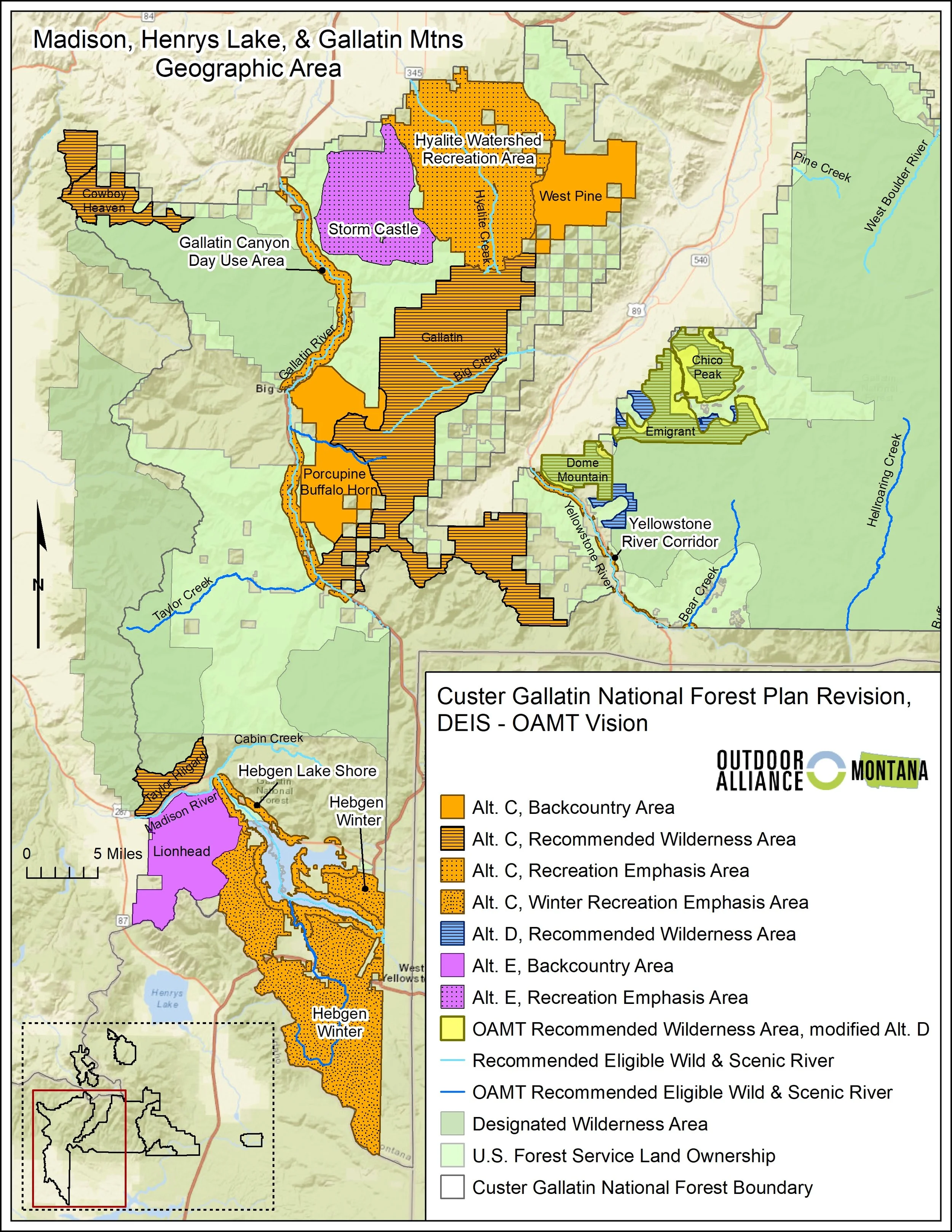 Montana s Custer Gallatin National - 2. CusterGallatin ForestPlan GallatinMtns DEIS 