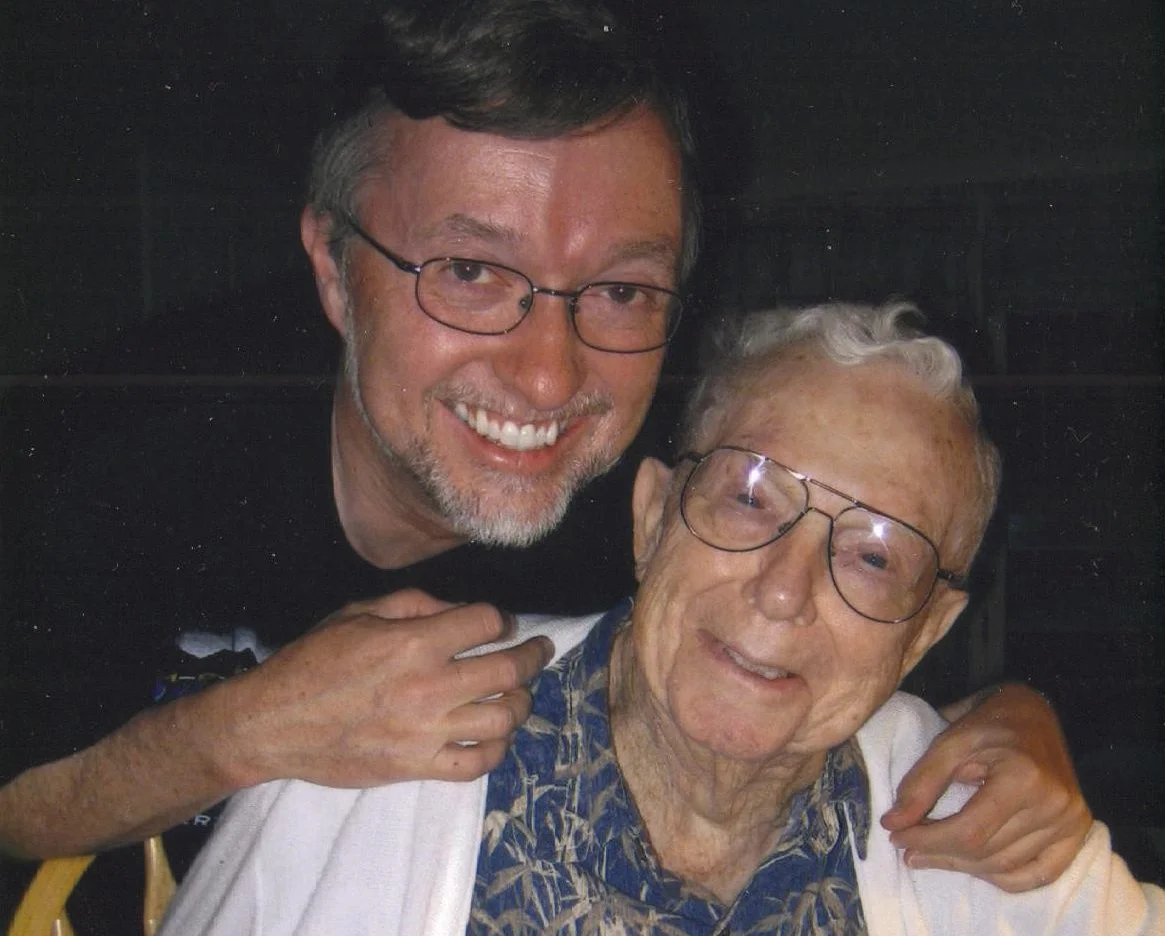 NOW: Current President, Brian Meyer, with founder Henry Meyer in 2008.
