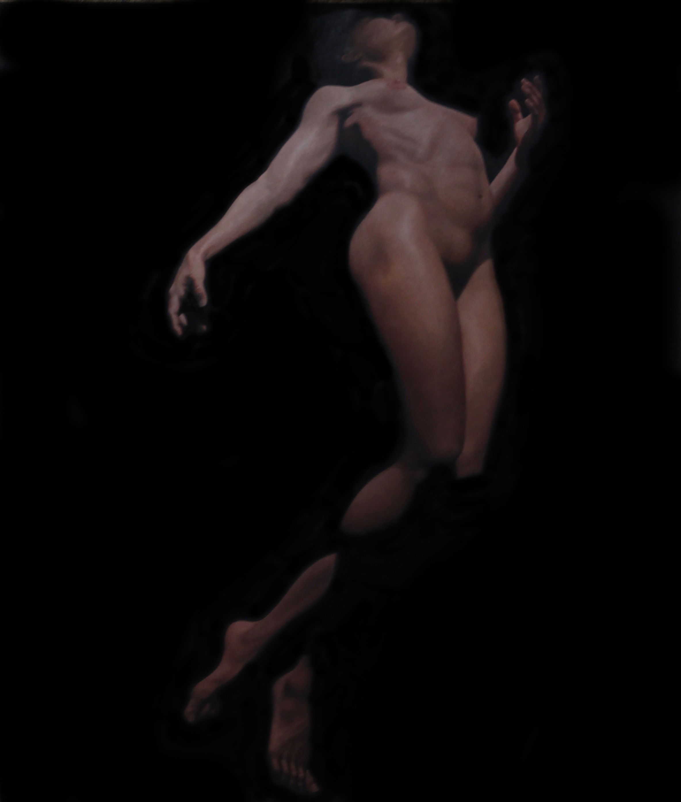 "Release", 60x70 in., oil on canvas, 2018.