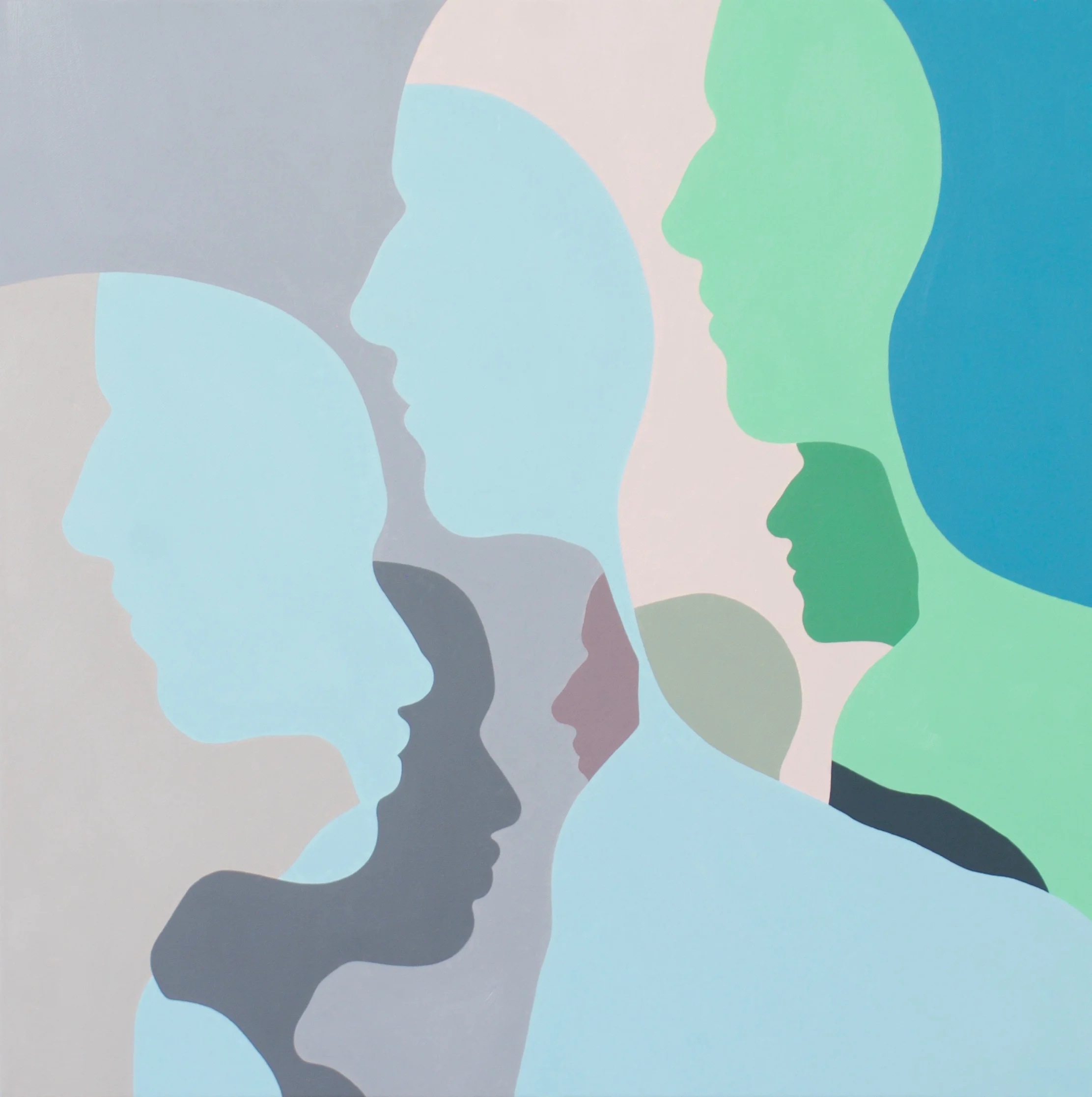 "Healing Rill", 24x24 in., Oil on canvas, 2019