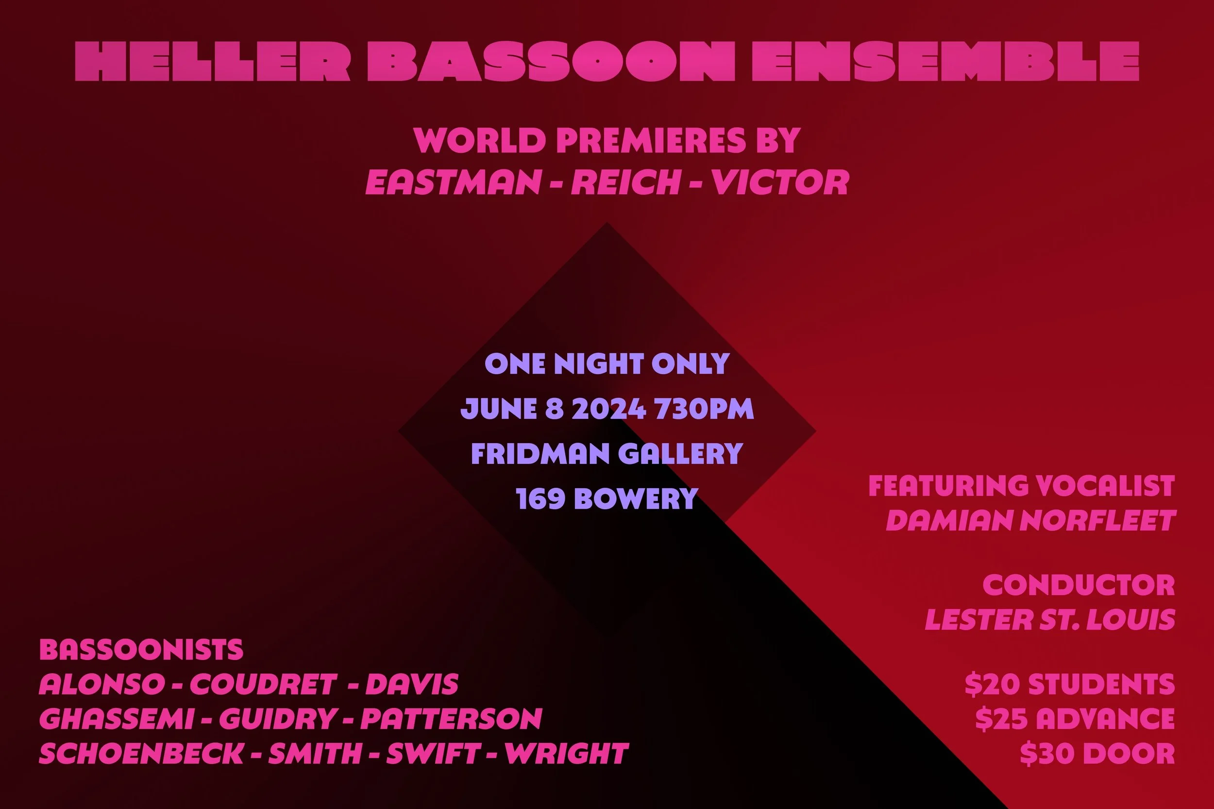 HELLER Bassoon Ensemble Debut!