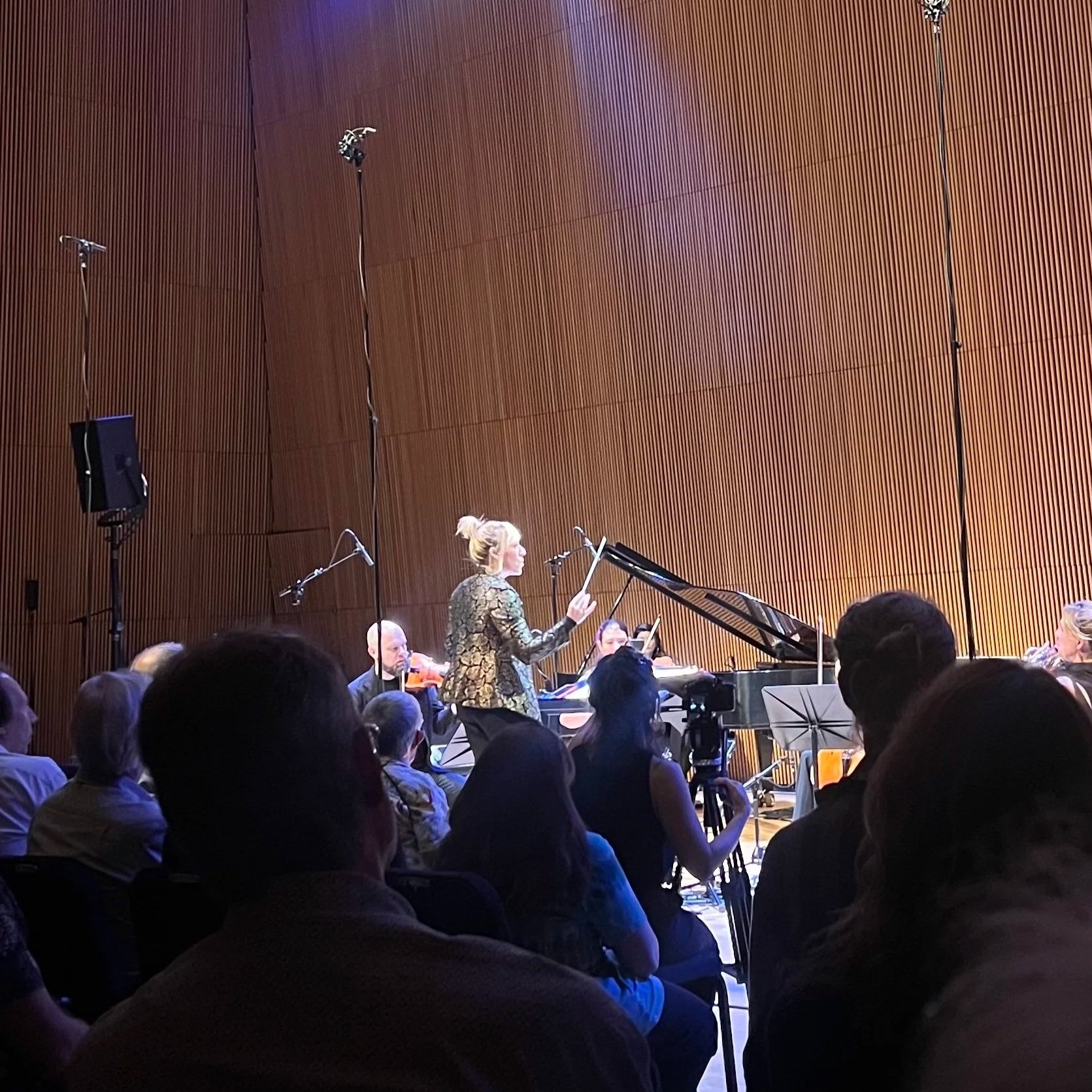 Conducting Columbia Composers Concert