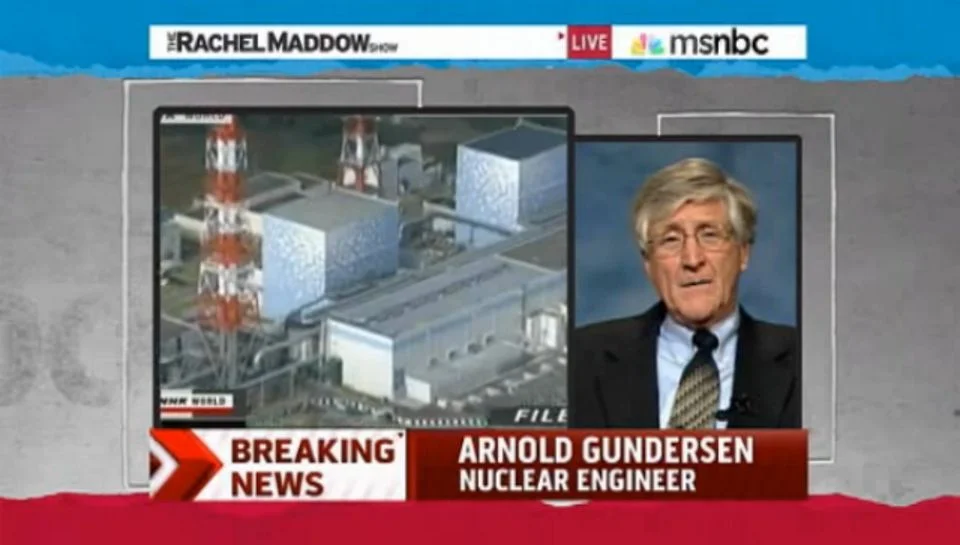 Arnie Gundersen on Rachel Maddow: Discusses the Fukushima Radiation Plume