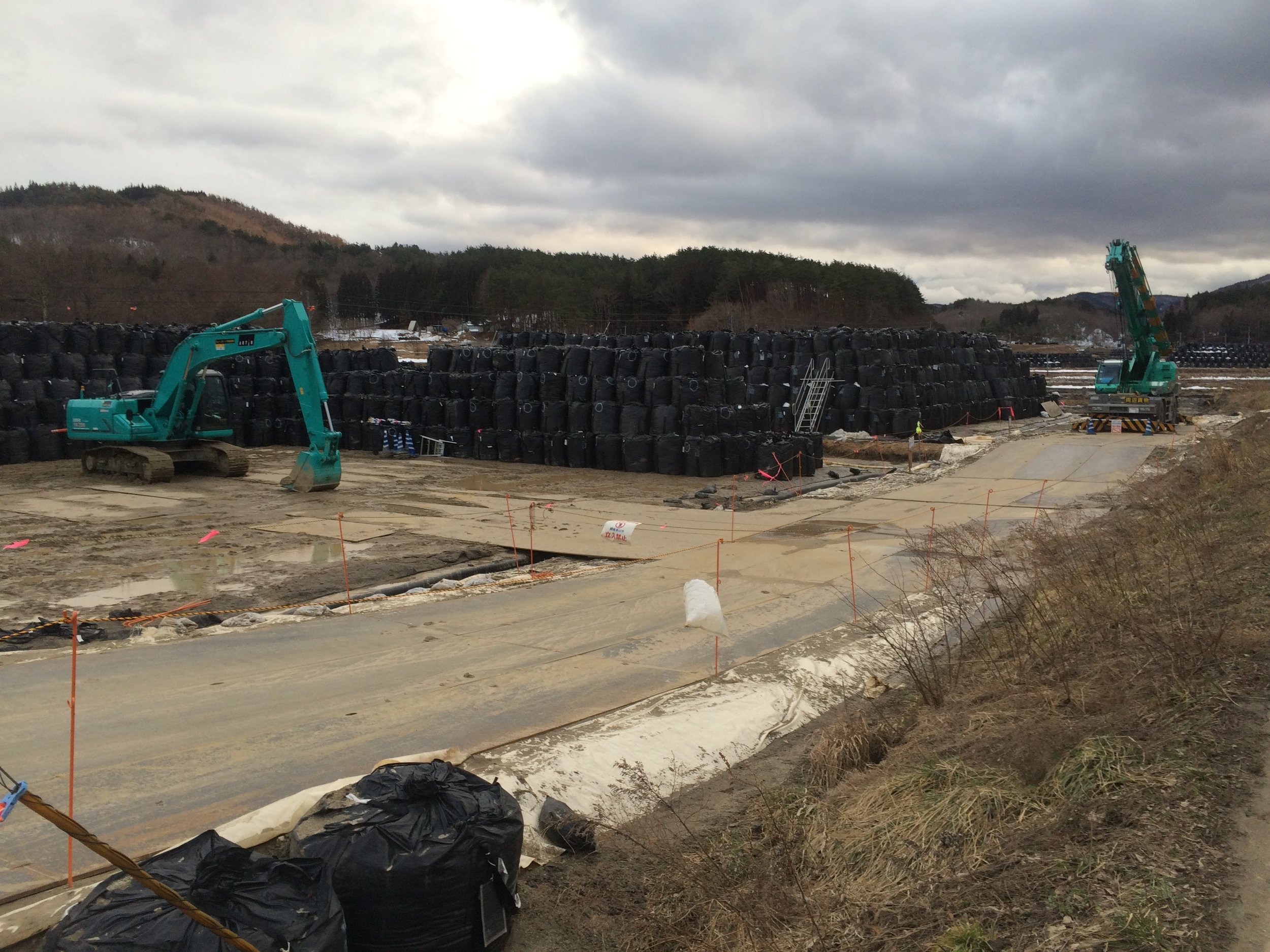 Radioactive debris piles keep on growing.