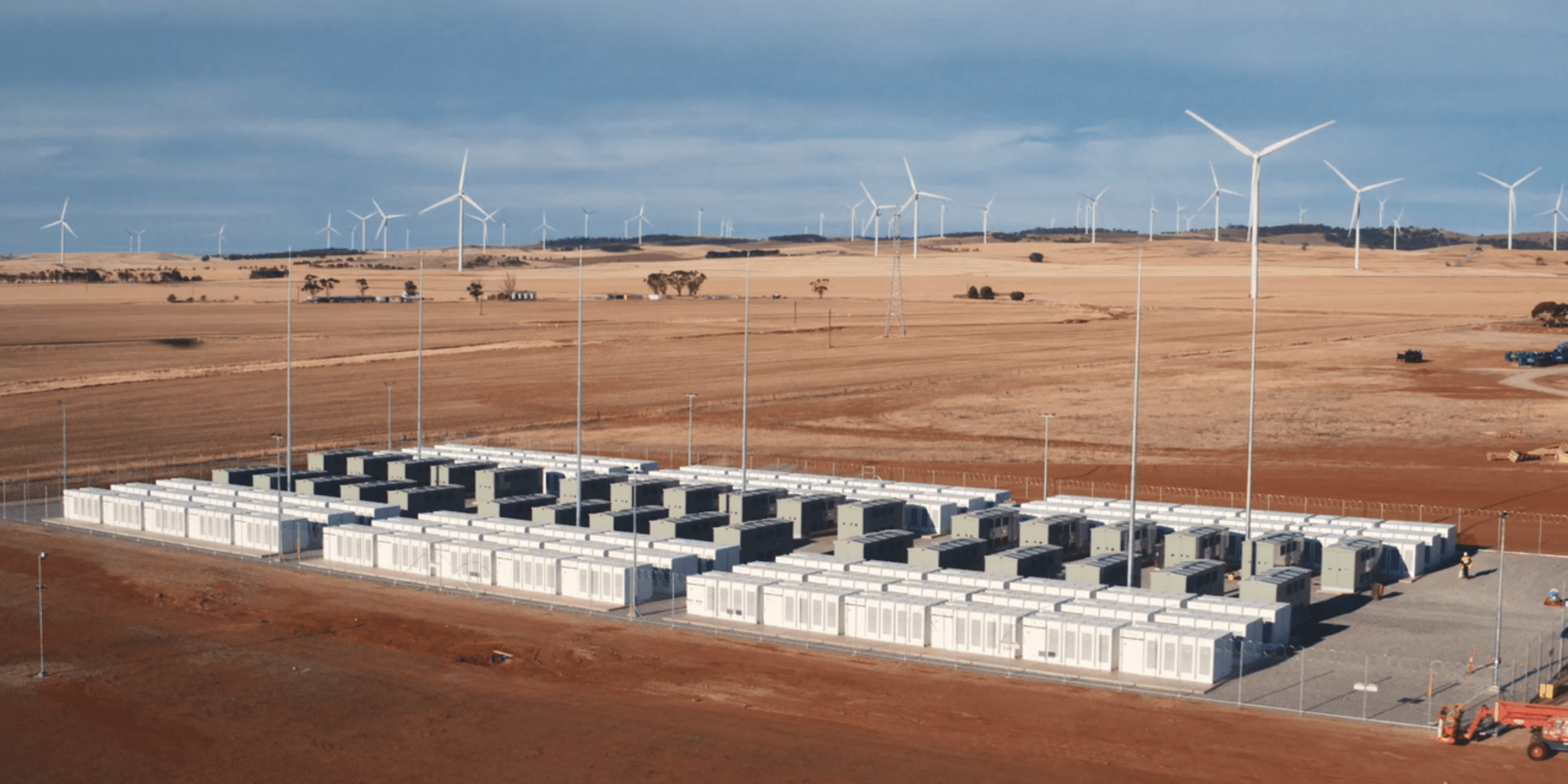 The Hornsdale Battery Storage Facility in South Australia. Photo from Electrek.com
