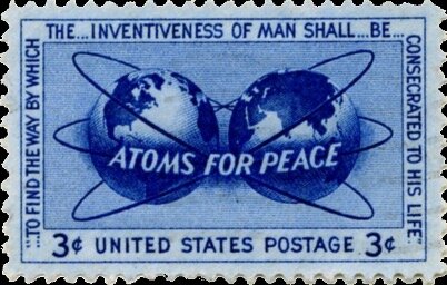 Atoms for Peace postage stamp