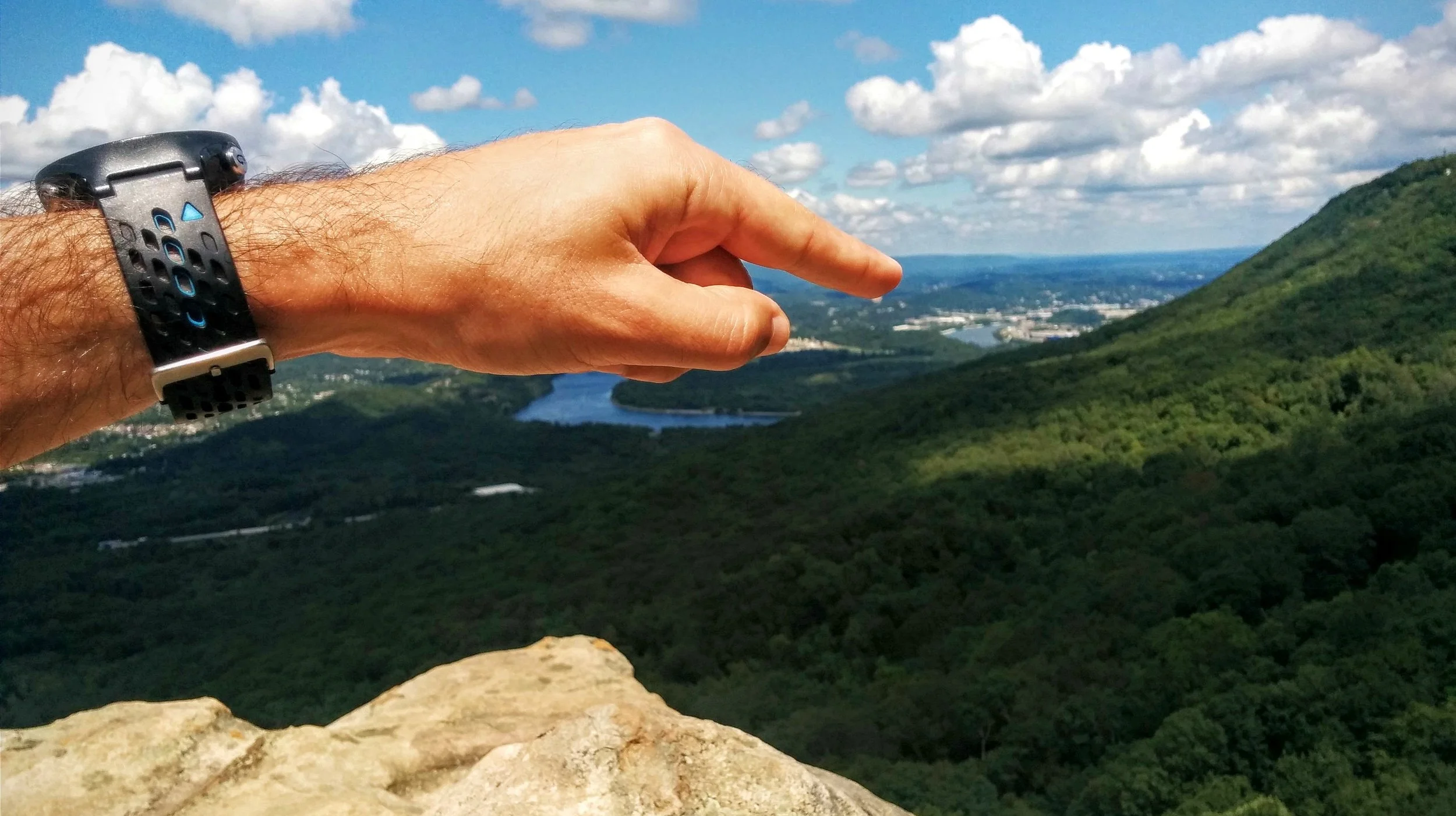 The view of Chattanooga from Sunset Rock