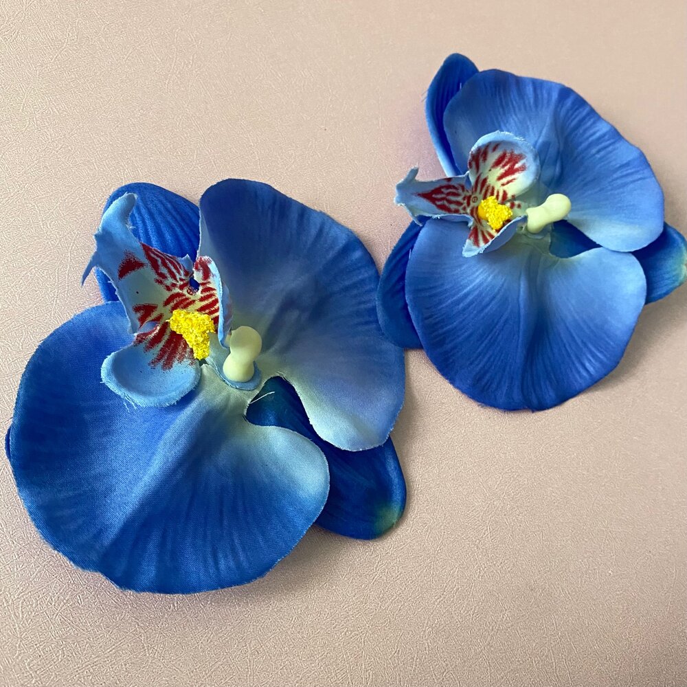Pinup Blue Orchid Hair Clip — The Starlet Parlour