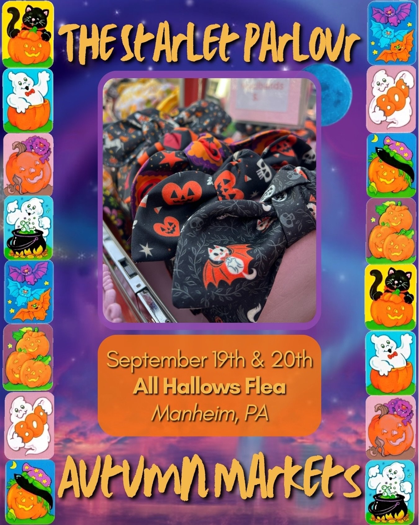 🎃It&rsquo;s time for your favorite spooky market!🎃
All Hallows Flea is serving up a glorious mix of the delightfully strange! 

Kitschy collectibles, creepy curiosities, retro Halloween goodies, handmade wares and wonderfully weird stuff!

Come fin