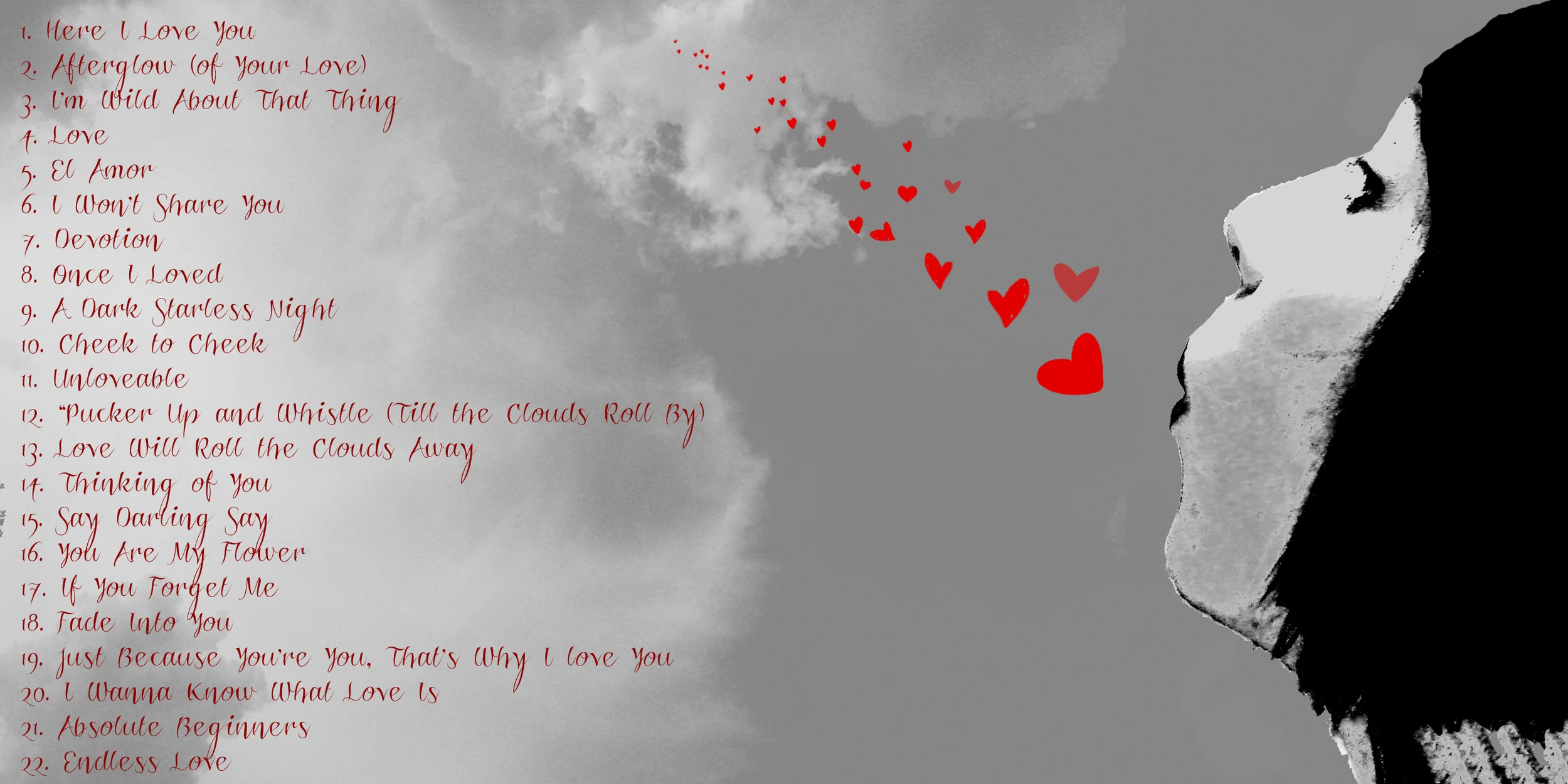 {A list of song titles for "We Don't Write Love Songs". Music and added songs will be updated soon.}