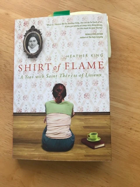 Author Heather King + Book Giveaway "Shirt of Flame: a year with Saint Therese of Lisieux" #EEAuthorInterview
