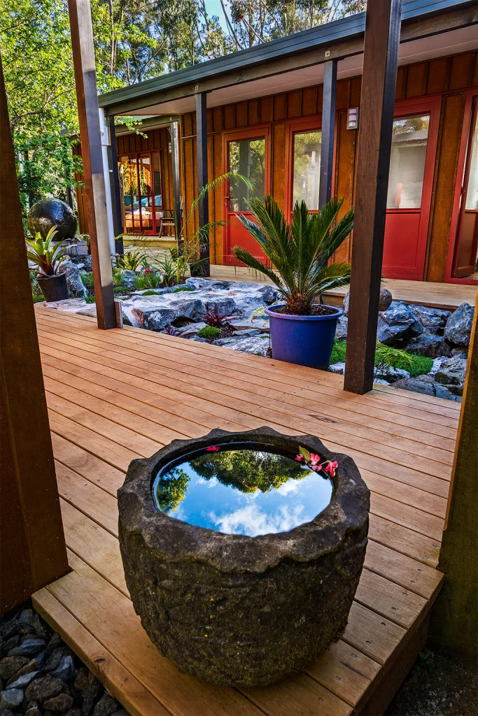 toilet block at tushita hermitage