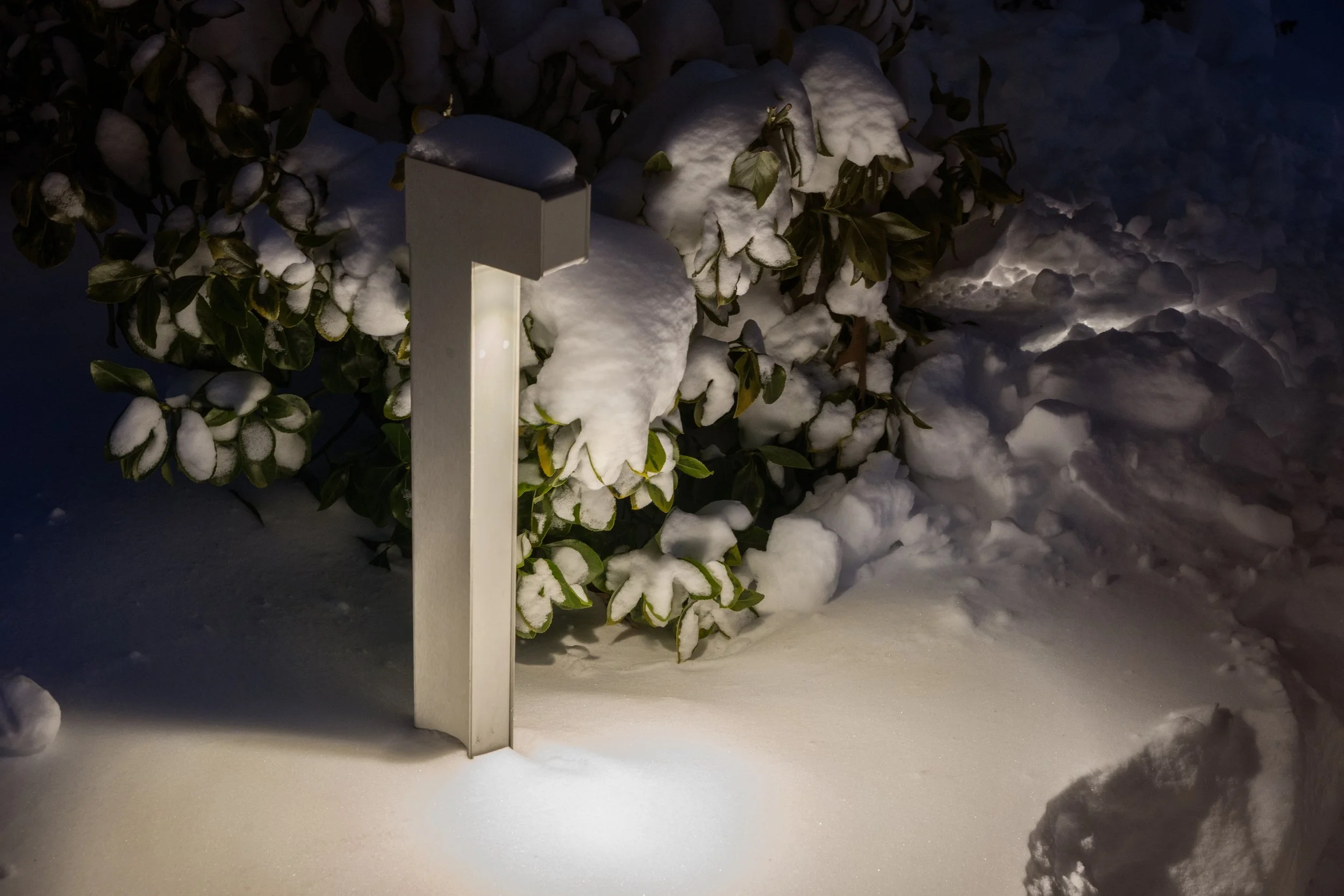 outdoor lighting in winter