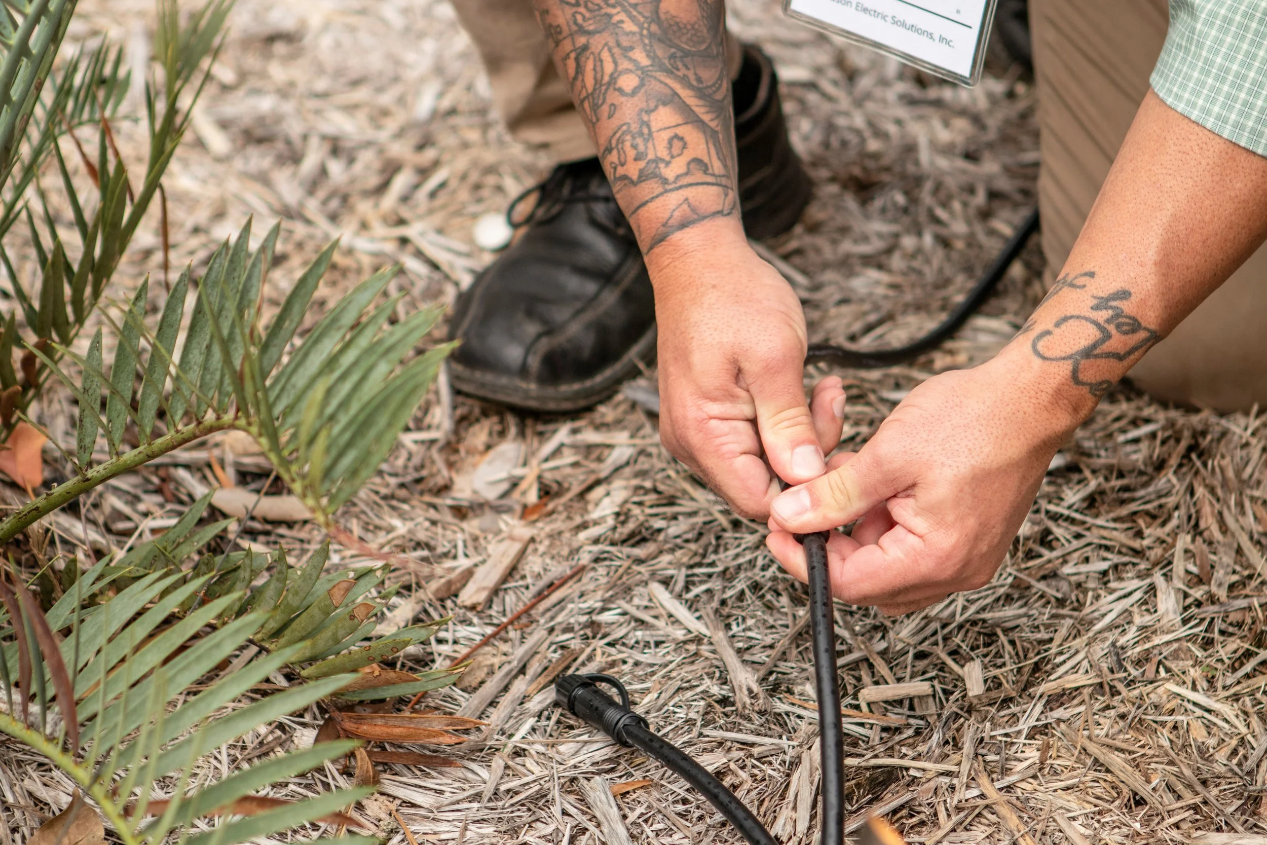 landscape lighting wiring