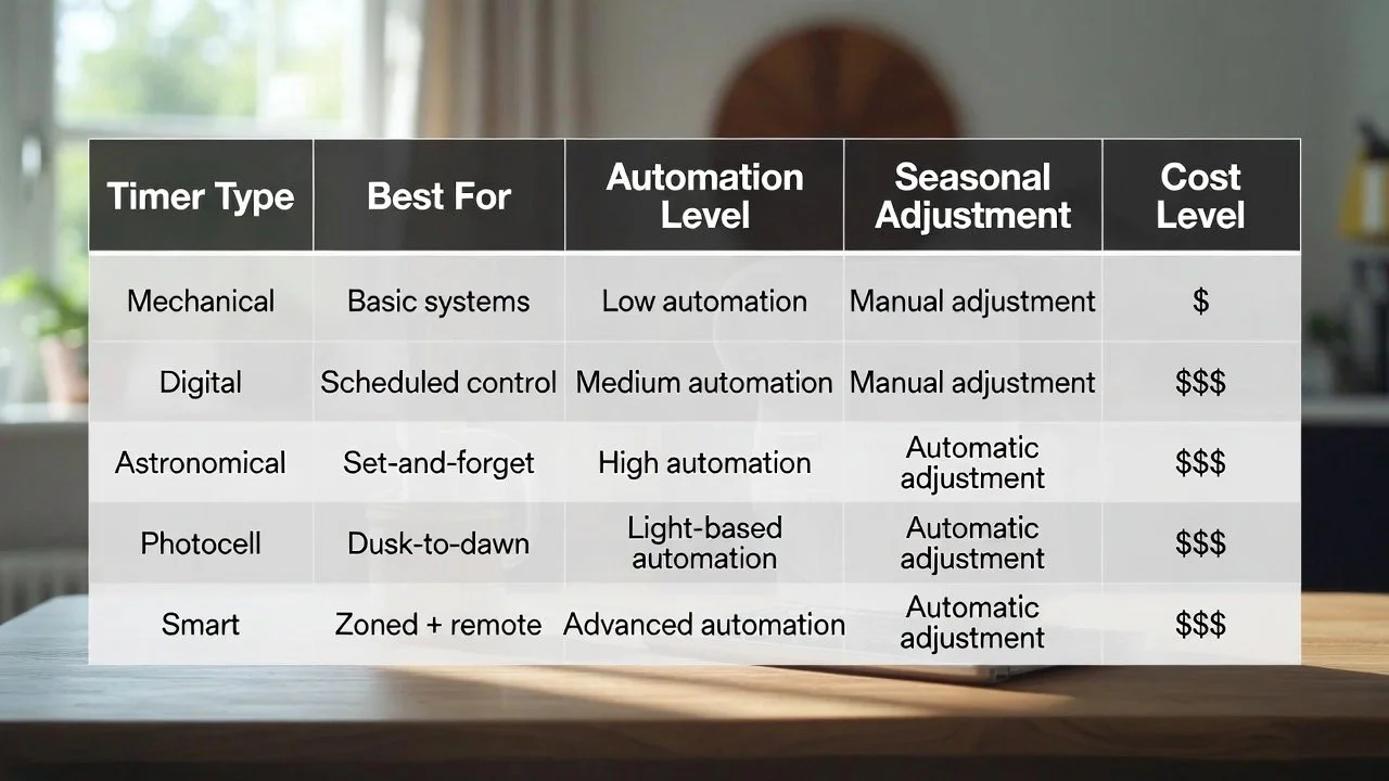 lighting timer graph