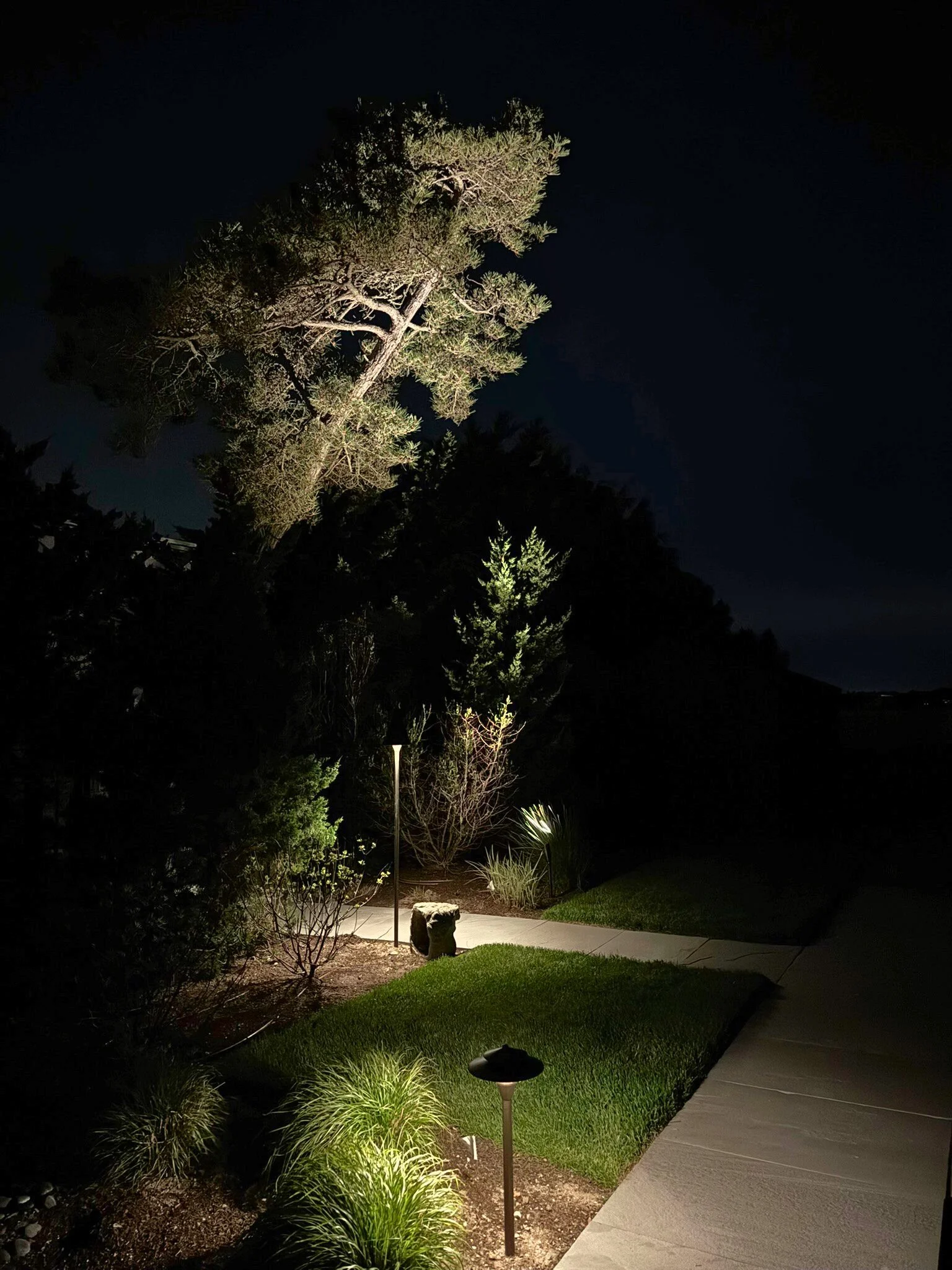 torchlight landscape lighting in westhampton