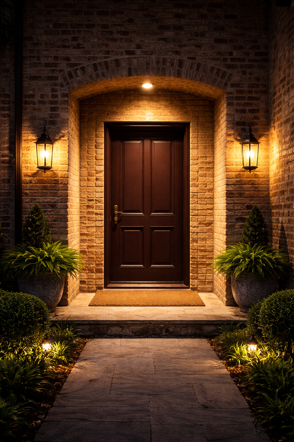 front door lighting design