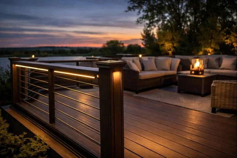 led deck lighting sets the mood