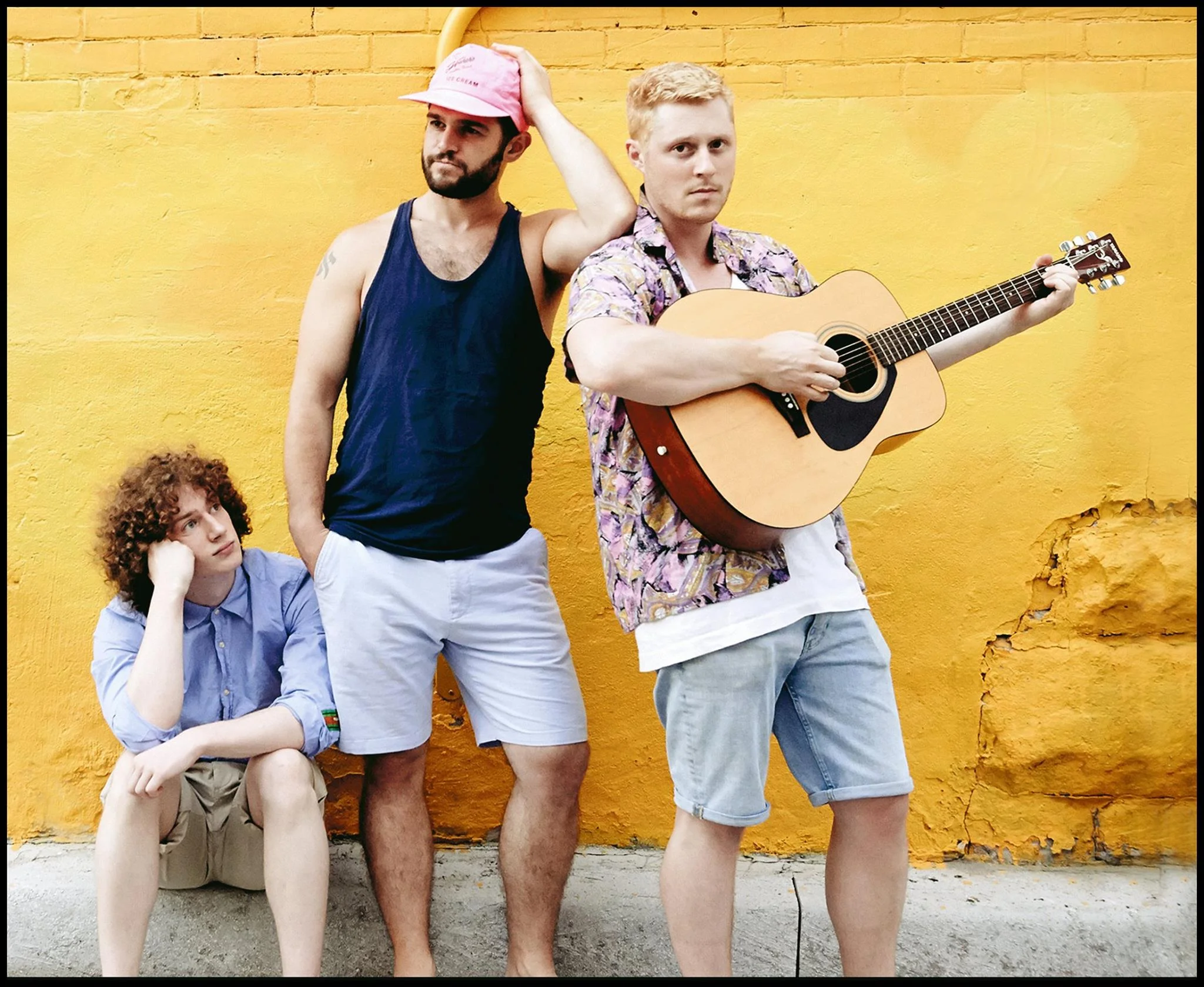 (L to R) MAXWELL HAYNES, WILLIAM GREENBLATT and NOAH REID | Photo by TIM LEYES | PROPERTY OF COAL MINE THEATRE