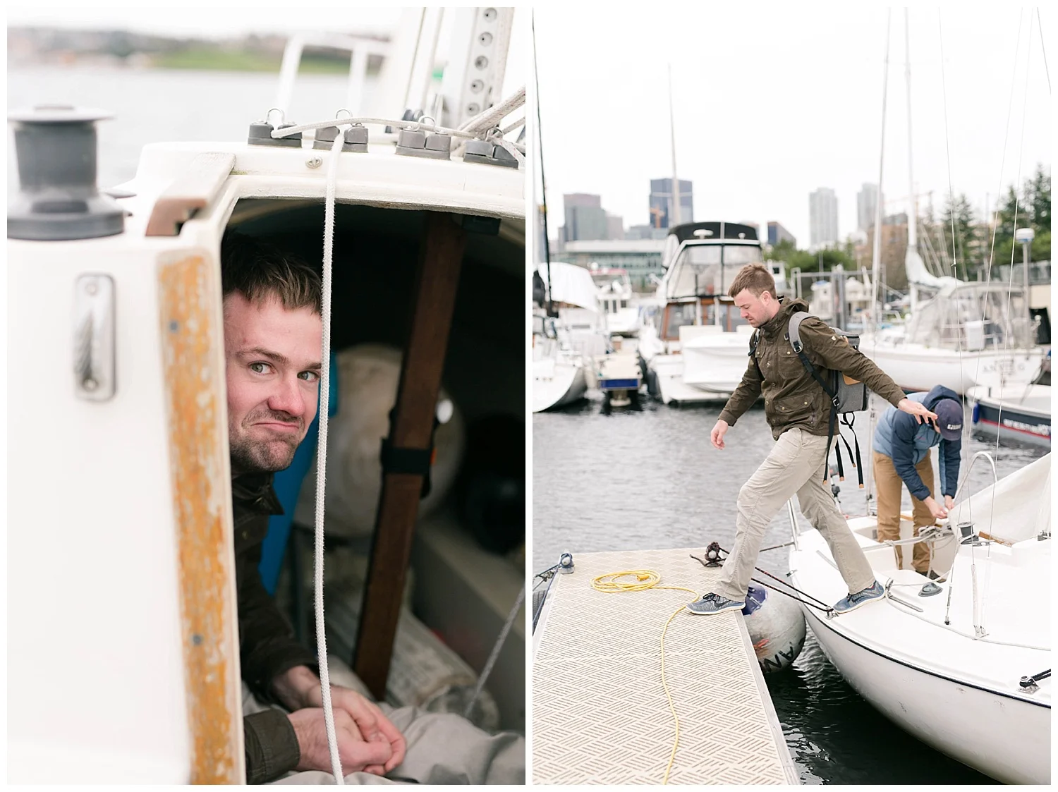 It was pretty cold. Nick needed a break from the wind! 