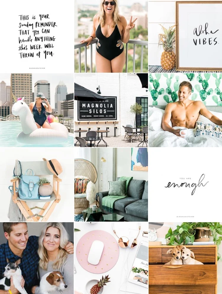 Her instagram is dreamy! Check it out at www.instagram.com/jennakutcher