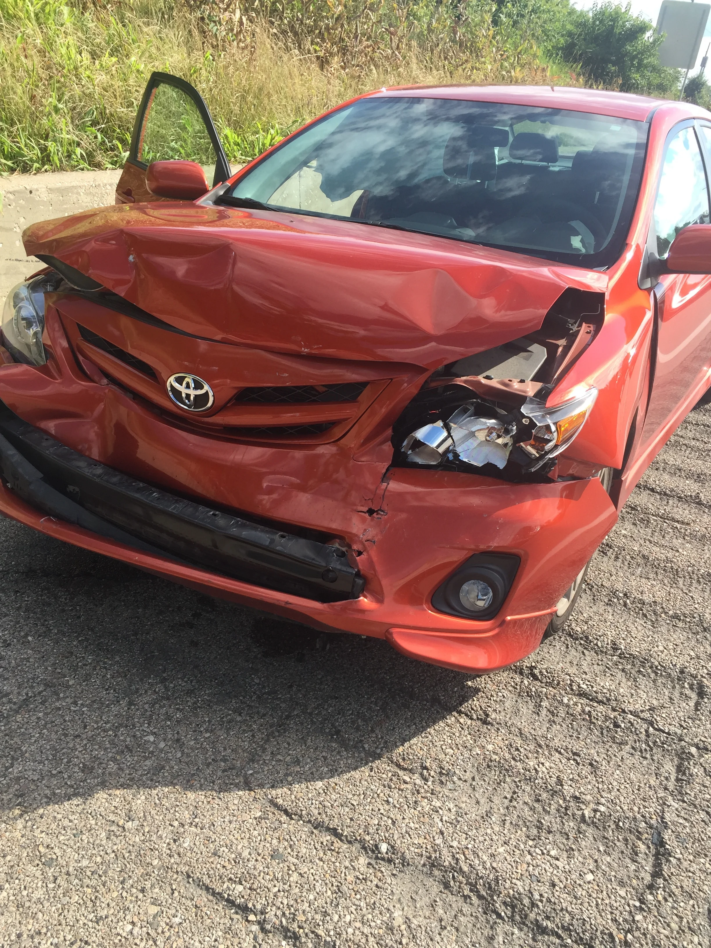 The day my car bit the dust :( 