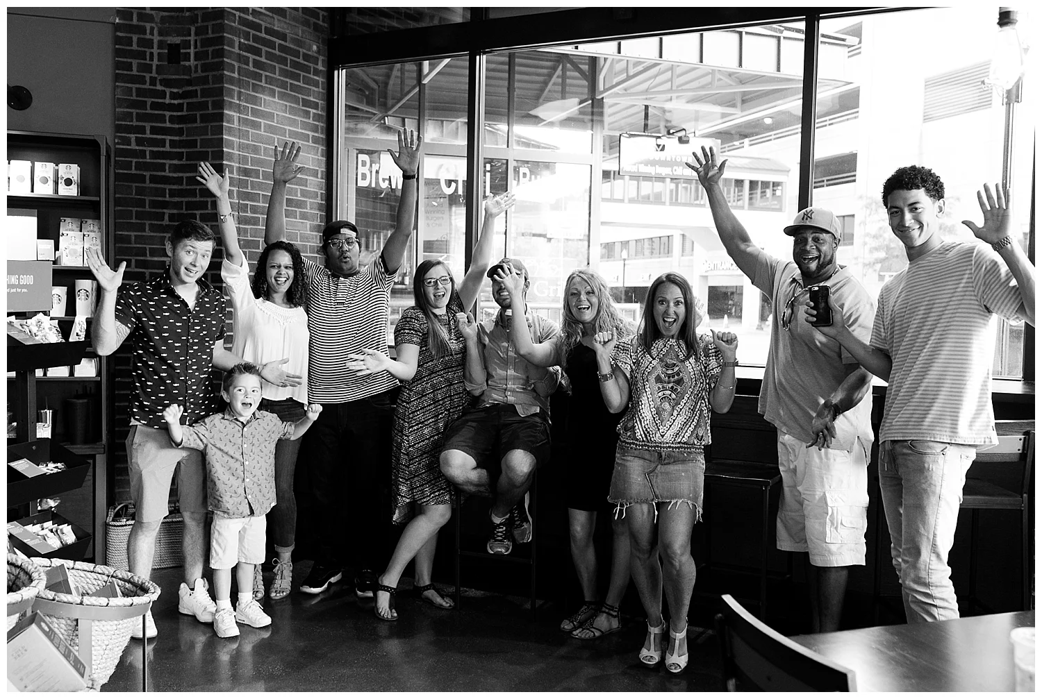 First things first, I had a little pre-date with the family about 30 minutes before the shoot. YUP! Family and friends were there ready to share the magic. Tasha has no idea!! 