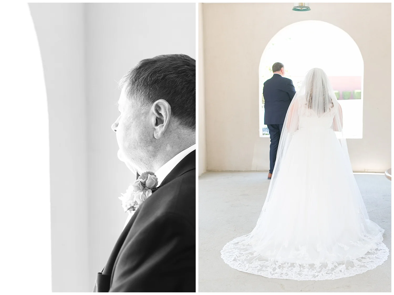 Daddy daughter first-looks are always one of my favorite moments on a wedding day. 