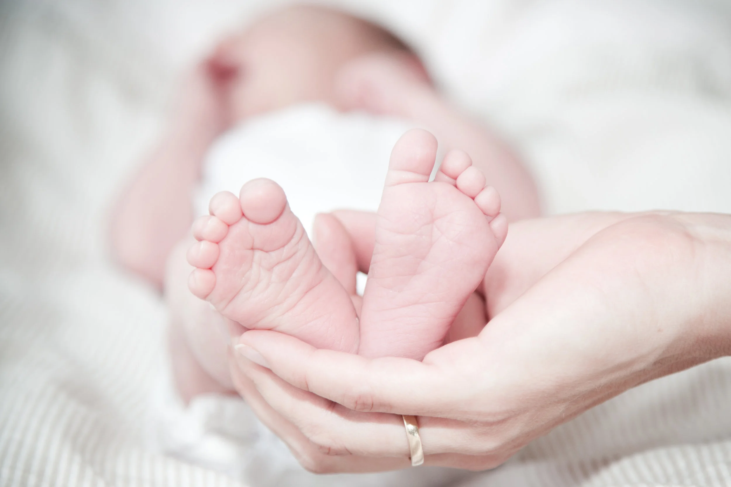 Those aren't Wyette's actual feet, but hers are just as cute!