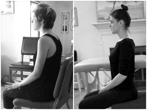 2008 / 2014: Note the dramatic shift in my shoulder slope and where my jaw line sits.